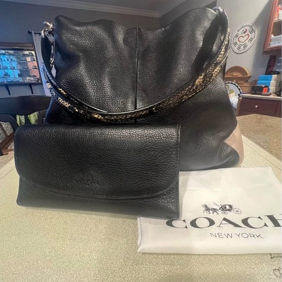 Coach Madison Phoebe 2-Toned Bag and Wallet - Picture 1 of 10